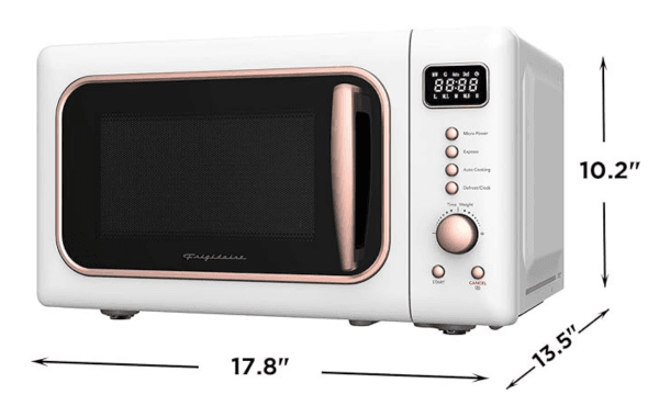 Open Box – Frigidaire 0.7 Cu. Ft. Countertop Microwave Oven (EMW788-WHITERGLD) - Image 4