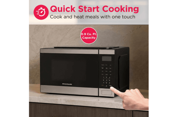 Open Box – Frigidaire 0.9 Cu. Ft. 900 Watt Countertop Microwave Oven,(EMW959) - Image 4